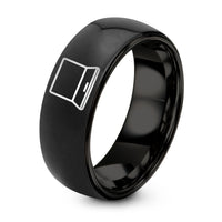 Mom Birthday Gift Ideas – black tungsten laptop ring