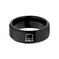 thoughtful presents for mom – black tungsten laptop wedding band