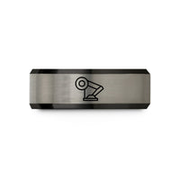 special presents for mom – black & blue & silver tungsten servo joint wedding band