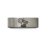 unique presents for her – blue & silver tungsten servo joint wedding band
