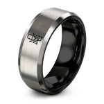 birthday presents for mom – black & grey tungsten shock mount microphone ring