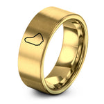 presents for mom birthday – gold tungsten barbados ring