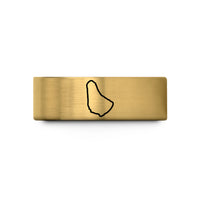 special presents for mom – gold tungsten barbados wedding band