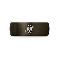 mom birthday present ideas – gunmetal & black tungsten sit in kayak wedding band