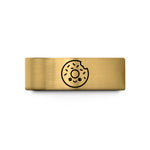 special birthday presents mom – gold tungsten happy donut wedding band