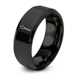 birthday presents for mom – black tungsten spoon ring