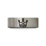 unique presents for women – gray tungsten crown wedding band