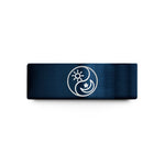 unique presents for her – gold & blue tungsten day night wedding band