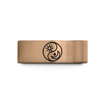 special presents for moms – rose gold & blue tungsten day night wedding band