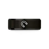 unique presents for mom – black tungsten magnet wedding band
