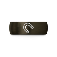 special presents for her – gunmetal & black tungsten magnet wedding band