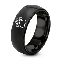 Mom Gifts for Women – black tungsten rat circle ring