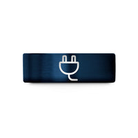 personalized presents for mom – blue tungsten power plug wedding band