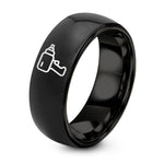 Mom Gifts from Friend – black tungsten impact wrench ring