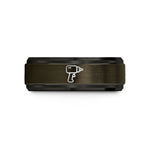 presents to mom friends – gunmetal & black tungsten impact wrench wedding band