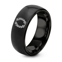 swatch color sample for Floral Oval Wreath ring style 01
