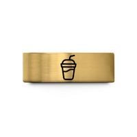 presents ideas for mom – gold tungsten smoothie cup wedding band