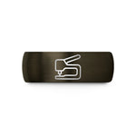 special presents for her – gunmetal & black tungsten snap setter wedding band