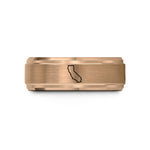 best present for mom – rose gold tungsten california wedding band