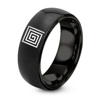 Mother Day Gift Set – black tungsten ulam prime spiral ring
