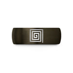 custom presents for her – gunmetal & black tungsten ulam prime spiral wedding band