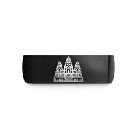 personalized presents for mom – black tungsten angkor wat wedding band