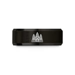 best presents for her – black tungsten angkor wat wedding band