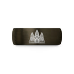 personalized presents for mom – gunmetal & black tungsten angkor wat wedding band