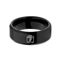 best tokens for her – black tungsten combo amp wedding band