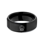 special present for mom – black tungsten ct scanner wedding band