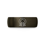 special present for mom – gunmetal & black tungsten ct scanner wedding band