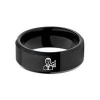best holiday presents mom – black tungsten data scientist chart wedding band