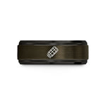 best presents for mom – gunmetal & black tungsten rescue stretcher wedding band