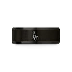 unique presents for mom – black tungsten cable jack wedding band