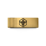 best birthday present ideas – gold tungsten geometric bee hexagon wedding band