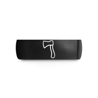 best presents for women – black tungsten hatchet wedding band