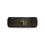 special presents for mom – gunmetal & black tungsten hatchet wedding band