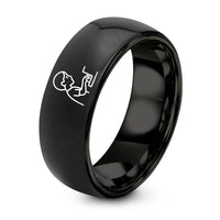 swatch color sample for Pianist Silhouette ring style 01
