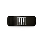 present ideas for mom – black tungsten piano keys wedding band