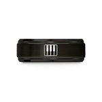 present ideas for mom – black tungsten piano keys wedding band