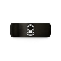 presents ideas for mom – black & gold tungsten compact mirror wedding band