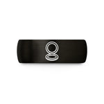 best presents for her – black & rose gold tungsten compact mirror wedding band