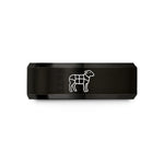 thoughtful presents for mom – black & rose gold tungsten lamb cuts diagram wedding band