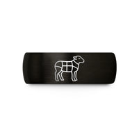unique presents for her – black tungsten lamb cuts diagram wedding band