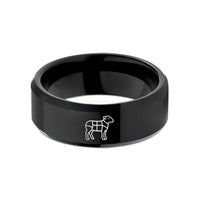 special presents for her – black tungsten lamb cuts diagram wedding band