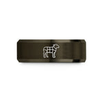 unique presents for her – gunmetal & rose gold tungsten lamb cuts diagram wedding band