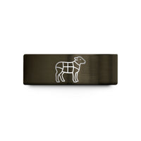 special presents for her – gunmetal & rose gold tungsten lamb cuts diagram wedding band