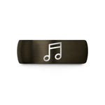 special presents for women – gunmetal & black tungsten music notes wedding band