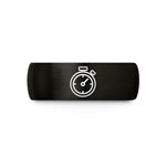 unique present for her – black tungsten stopwatch wedding band