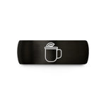 present ideas for her – black & gold tungsten mule mug wedding band